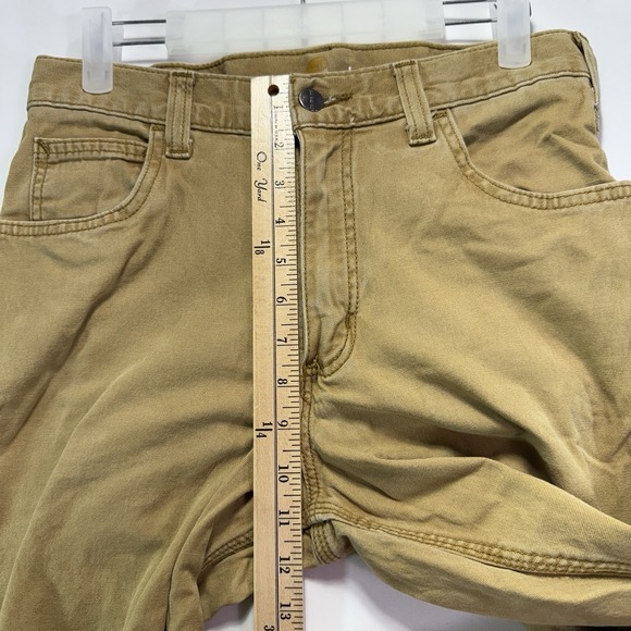 Carhartt Men's Work Pants Relaxed Fit Khaki Tan 30x34 Workwear Camel Color - Picture 6 of 8